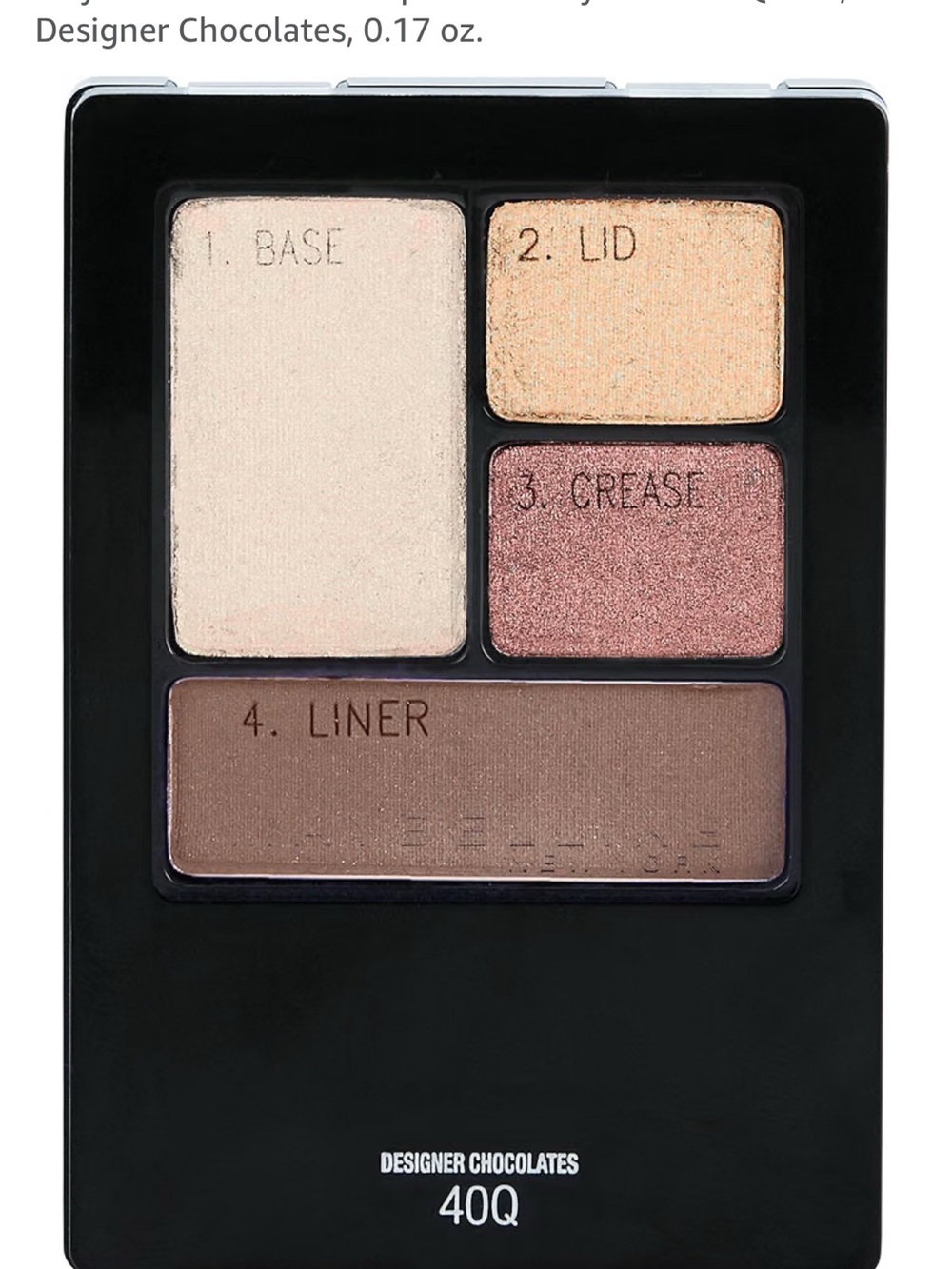 Maybelline Designer Chocolates Eyeshadow Palette — Cream, Gold, Rose, Brown